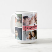 私たちがあなたを愛するおばあちゃん写真コラージュ コーヒーマグカップ (正面左)