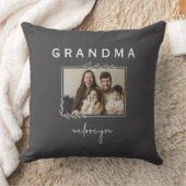 私たちがあなたを愛するおばあちゃん素朴フローラ写真 クッション (ブランケット)