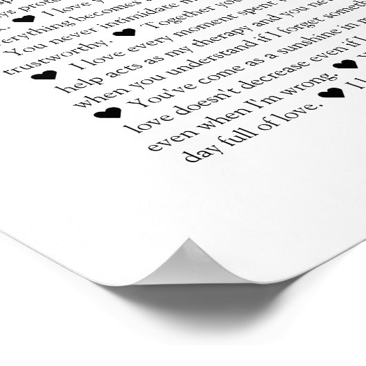 私たちがあなたを愛する写真の理由 ポスター (角)