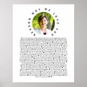 私たちがあなたを愛する写真の理由 ポスター (正面)