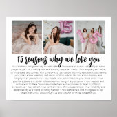 私たちがあなたを愛する理由キンセアニェラ誕生日ギフト ポスター (正面)