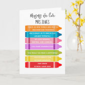 私たちがあなたを愛する理由先生 カード (黄色い花)