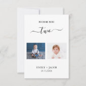 私たちがいた時代の写真 ミニマル ウェディング テーブル デコレーション (正面)