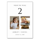 私たちがいた時代 テーブルナンバー (正面)