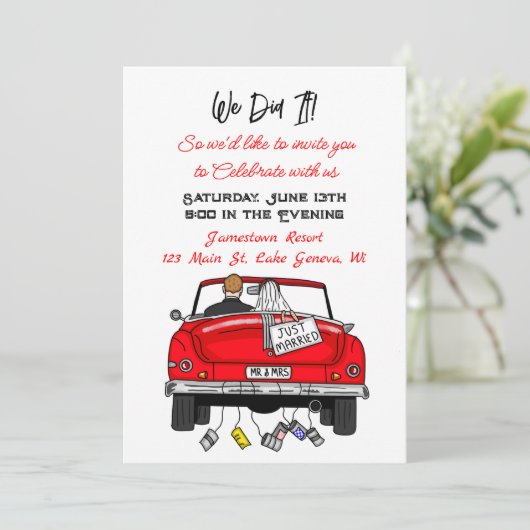 私たちがやった |我々は駆け落ちた 得 | 結婚した 案内状 (スタンド正面)