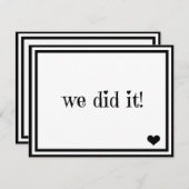 私たちがやった 招待状 (正面/裏面)