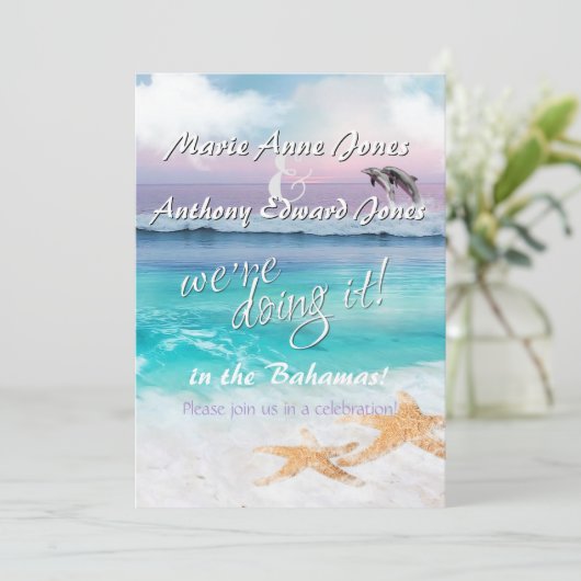 私たちがやっている – 美しい熱帯海の日の出 招待状 (スタンド正面)