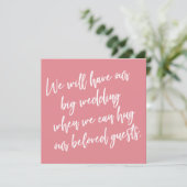 私たちがイチゴ延期のカードを抱き締め結婚ることができるとき 招待状 (スタンド正面)