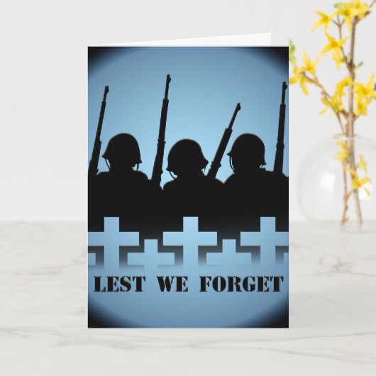 私たちがカードを使用しないように個人設定された忘れ戦没者記念カード カード (黄色い花)