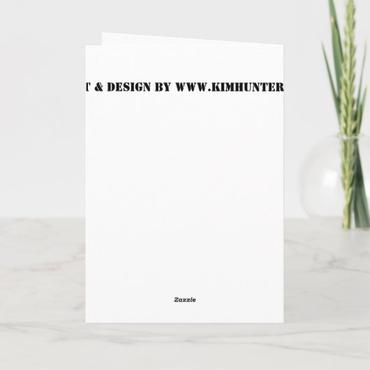 私たちがカードを使用しないように個人設定された忘れ戦没者記念カード カード (裏面)