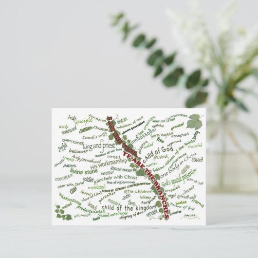 私たちがキリストの中にいる者 – 85私たちに神与えの名前を付ける ポストカード (スタンド正面)