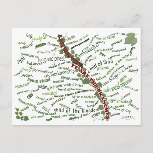 私たちがキリストの中にいる者 – 85私たちに神与えの名前を付ける ポストカード (正面)