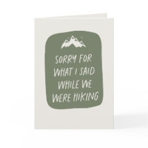 私たちがハイキング中に言ってごめんなさいおもしろい
