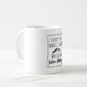 私たちがハイキング中に言ってごめんなさいおもしろい コーヒーマグカップ (正面左)