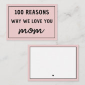 私たちがママを愛する理由 母の日 かわいい ノートカード (正面/裏面)