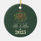 私たちがミスター&ミセスになった年 2025年 個人仕様 セラミックオーナメント (正面)