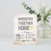 私たちが一緒にいるどこにいてもシャスタトレーラー ポストカード (スタンド正面)