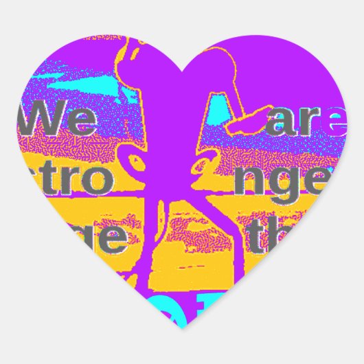 私たちが一緒に強くなることを願って、あなたのアメリカを作る ハートシール (正面)