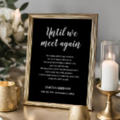 私たちが人生の詩の再びお祝いに会うまで黒 ポスター