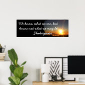 私たちが何であるか – シェークスピア引用文 ポスター (ホームオフィス)