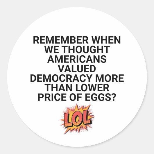 私たちが価格を下げた時考えを思い出す ラウンドシール (正面)