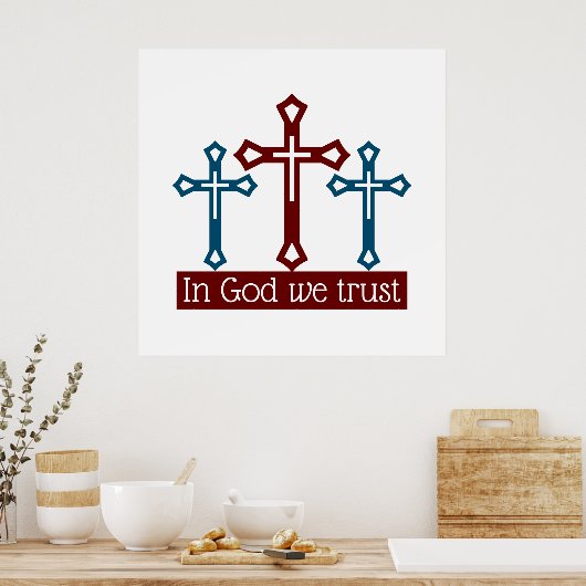 私たちが信じる神の十字架 ポスター (キッチン)