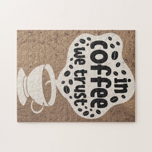 私たちが信頼するコーヒーのコーヒー愛好家 ジグソーパズル (横)