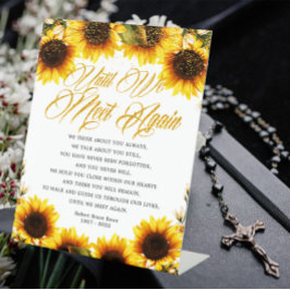 私たちが再び会うまでヒマワリ 台座サイン