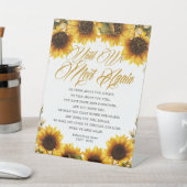 私たちが再び会うまでヒマワリ 台座サイン (インサイチュ)