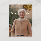 私たちが再び会うまで葬儀の詩の写真記念 エンクロージャーカード (裏面)