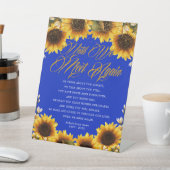 私たちが再び葬儀詩の台座に会うまでヒマワリ 台座サイン (インサイチュ)