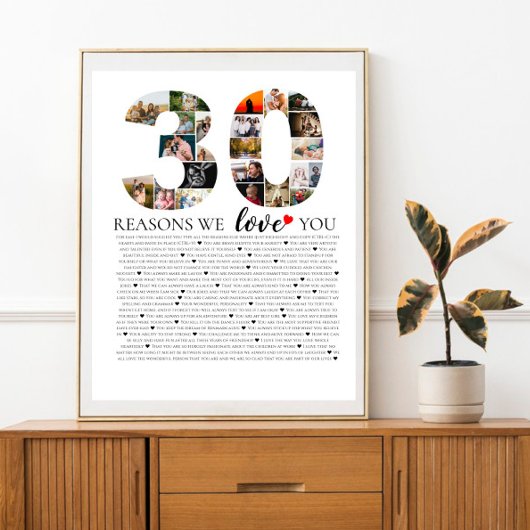 私たちが写真コラージュを愛する30日目の理由 ポスター