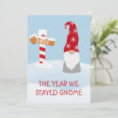 私たちが出かけなかった年 2021年 ノームのクリスマス シーズンカード (スタンド正面)