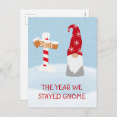 私たちが出かけなかった年 2021年 ノームのクリスマス シーズンポストカード (正面/裏面)