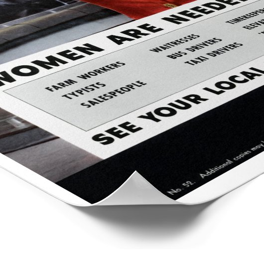 私たちが勝つより早く働く女性が増える ポスター (角)