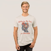 私たちが受け継いだ嘘を学び取る トライブレンドＴシャツ (正面全面)