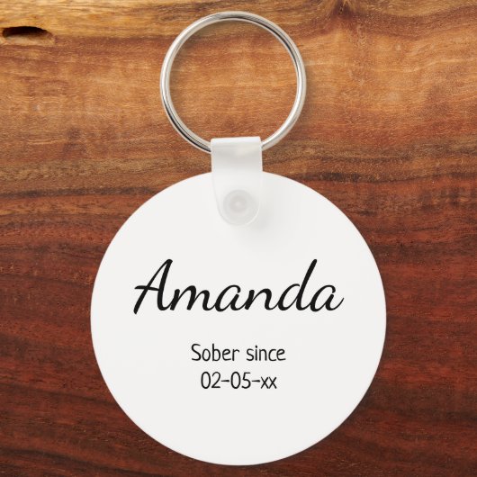 私たちが回復するカスタマイズ可能な陽気な形見 キーホルダー (裏面)