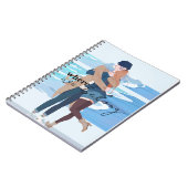 私たちが属する場所 – ロマンチックなアニメカップルビーチジュール ノートブック (左側)