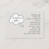 私たちが差し入れたメモ 名刺 (正面)