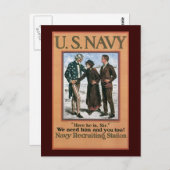 私たちが必要です　世界大戦2 ポストカード (正面/裏面)