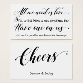 私たちが必要なのは愛結婚の&イベントドリンクチケット