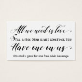 私たちが必要なのは愛結婚の&イベントドリンクチケット (正面)