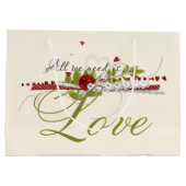 私たちが必要なのは愛結婚の ラージペーパーバッグ (裏面)