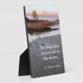 私たちが愛するもの…セントトマス・アクィナス フォトプラーク (側面)