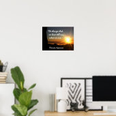 私たちが愛するもの – Thomas Aquias引用文 – アートプリント ポスター (ホームオフィス)