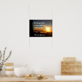 私たちが愛するもの – Thomas Aquias引用文 – アートプリント ポスター (キッチン)