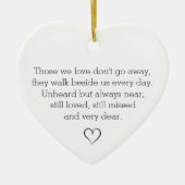 私たちが愛するパーソナライズされた人々 セラミックオーナメント (正面)