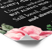 私たちが愛する人々は遠くに記念結婚の標識に行かない ポスター (角)