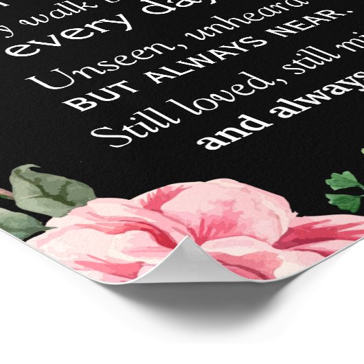 私たちが愛する人々は遠くに記念結婚の標識に行かない ポスター (角)