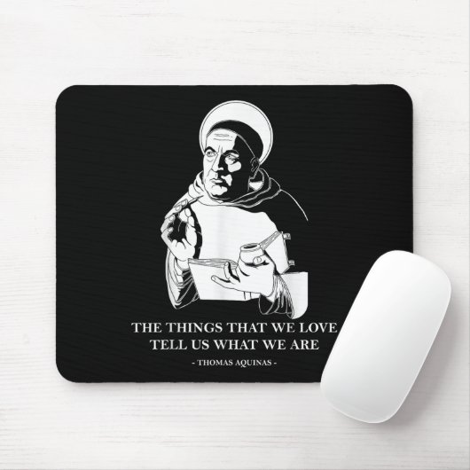 私たちが愛する哲学の引用文トマス・アクィナス マウスパッド (マウス)